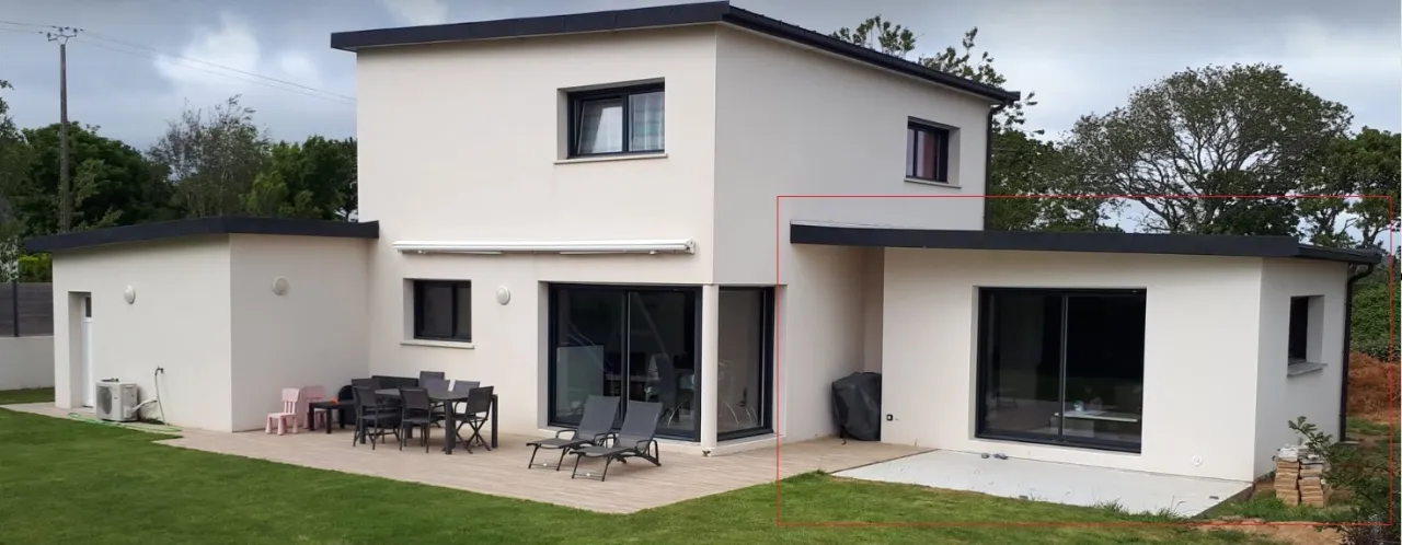Extension d’une maison à Locmaria-Plouzané — Locmaria-Plouzané