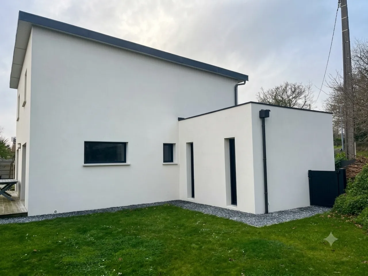 Extension de maison de plain-pied à toit plat — Saint-Renan — Saint-Renan